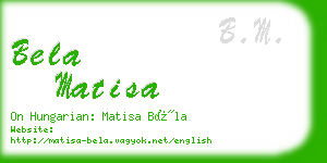 bela matisa business card